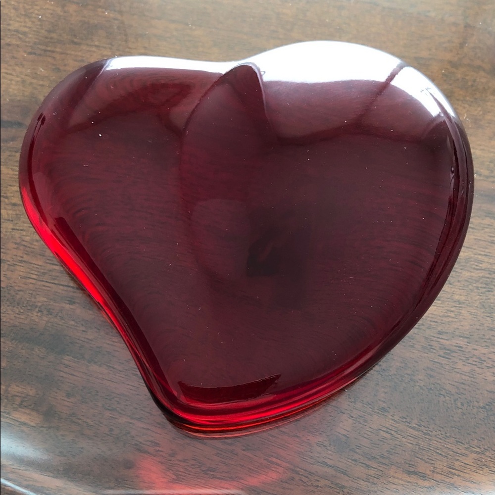 Tiffany & Co. Etched On The Heart Elsa Peretti For Tiffany & Co. Glass Heart.